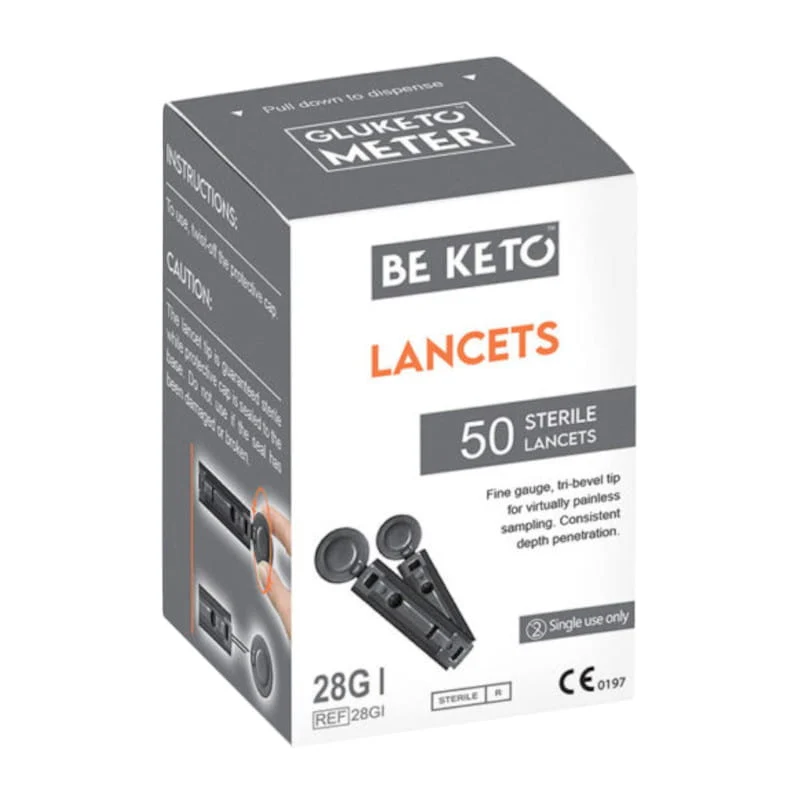 BeKeto GluKeto Meter sterile Lanzetten 50 Stück