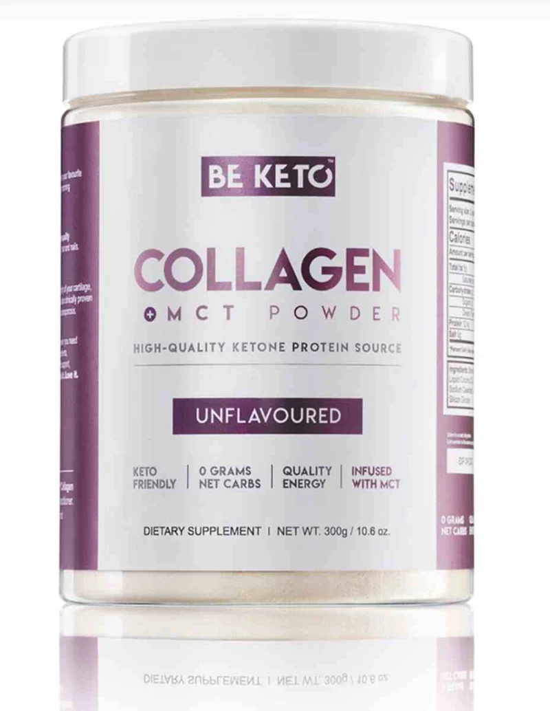 BeKeto Keto Collagen avec huile MCT sans goût 300g