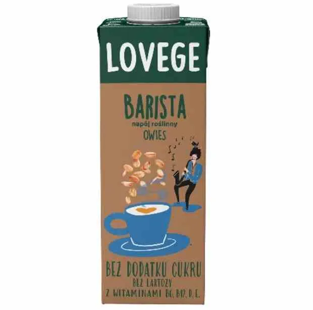 Sante Lovege Boisson aux flocons d'avoine pour baristas sans sucre 0,33l
