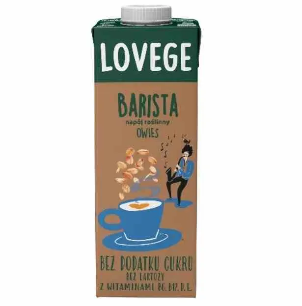 Sante Lovege Boisson aux flocons d'avoine pour baristas Sans sucre 1l