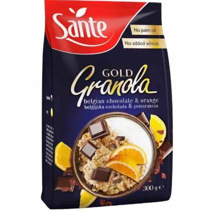 Sante Granola Gold Schokolade Orange 300g