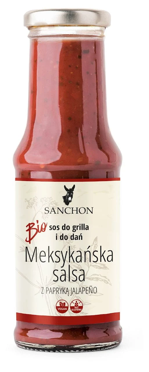 Glutenfreie vegane MEXICAN SALSA SAUCE BIO 210 ml - SANCHON