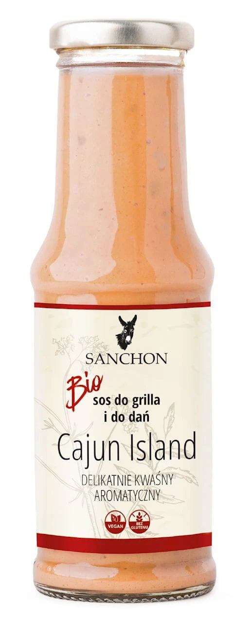 GLutenfreier veganer CAJUN ISLAND SAUCE BIO 210 ml - SANCHON