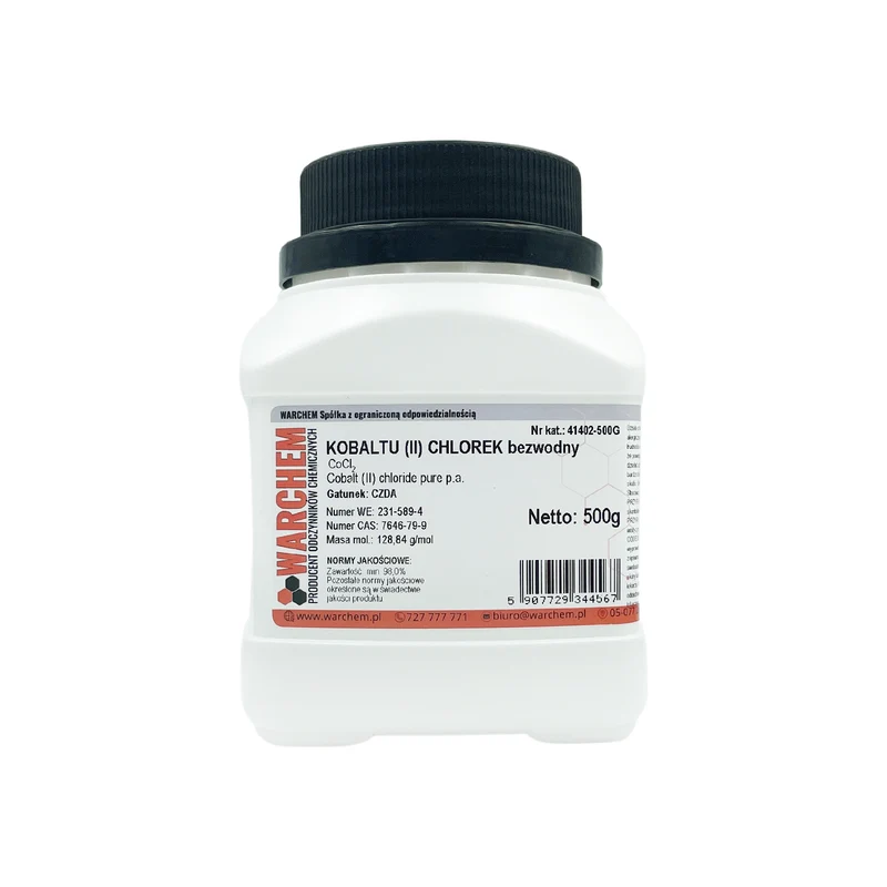 Kobalt(II)-chlorid wasserfrei - CZDA 500g WARCHEM
