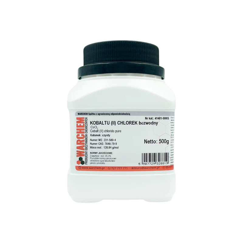 Kobalt(II)-chlorid wasserfrei - rein 500g WARCHEM