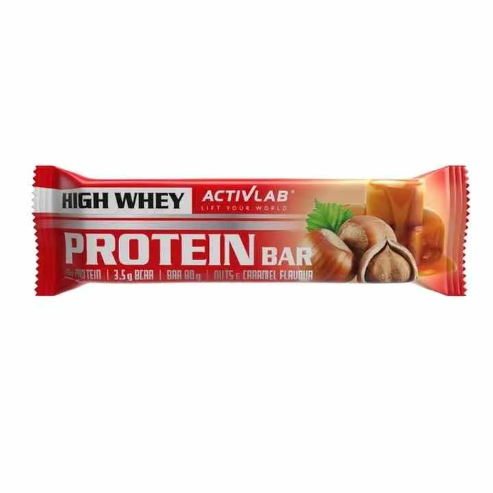 ActivLab High Whey Protein Riegel mit Karamell-Nuss-Geschmack 80 g