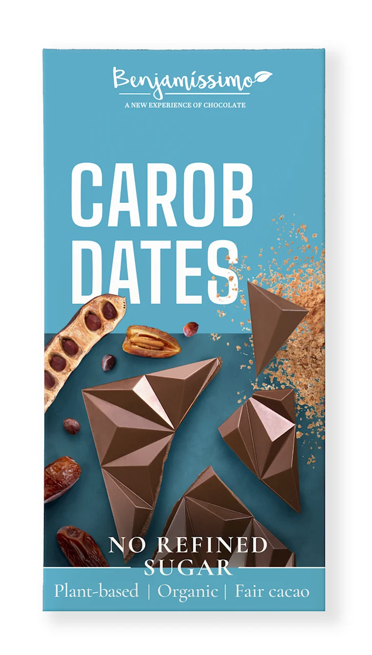 Glutenfreier Kakao Carob-Dactyls BIO 60 g - BENJAMISSIMO