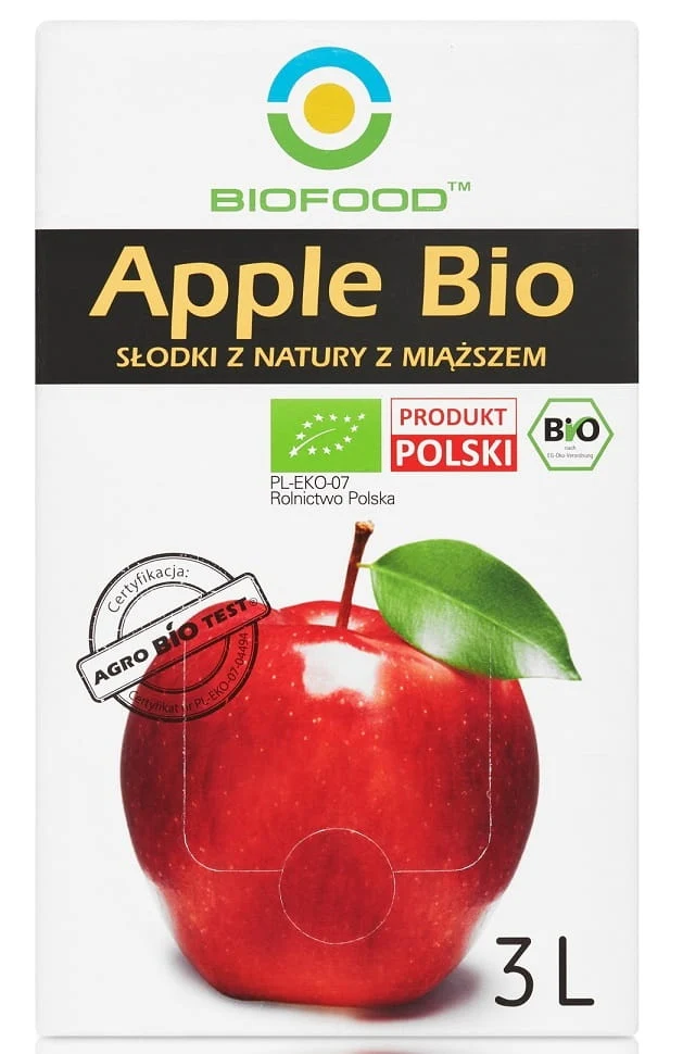 APFELSAFT MIT FRUCHTFLEISCH NFC GLUTENFREI BIO 3 L - BIO FOOD