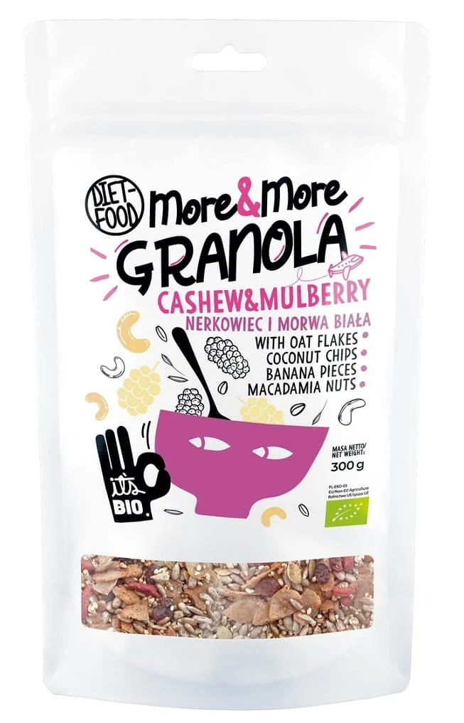GRANOLA AVEC NOIX ET MARRON BLANC BIO 300 g - DIET-FOOD (MORE & MORE)