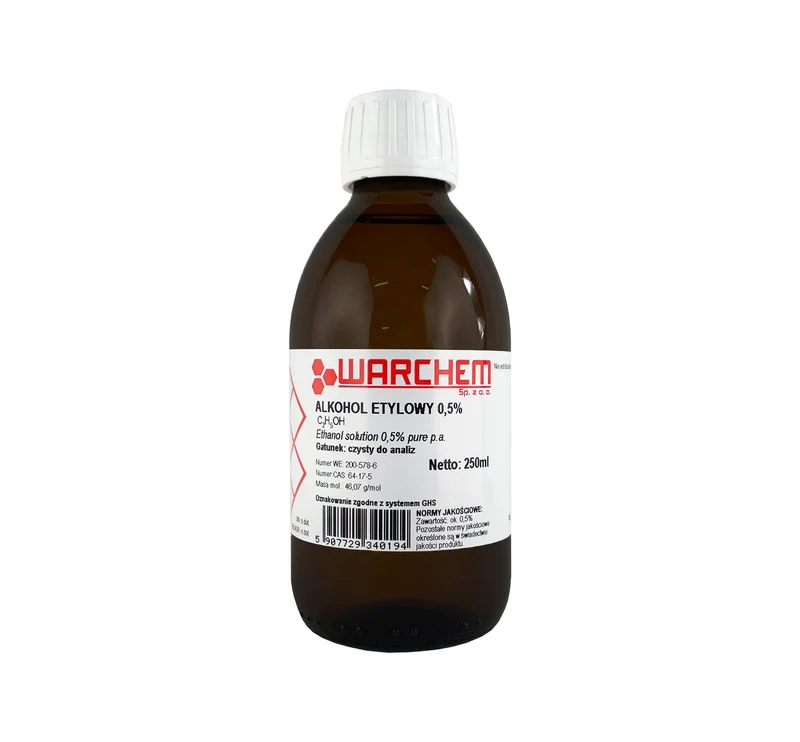 ETHYL ALKOHOL 0,5% - CZDA 250ml WARCHEM