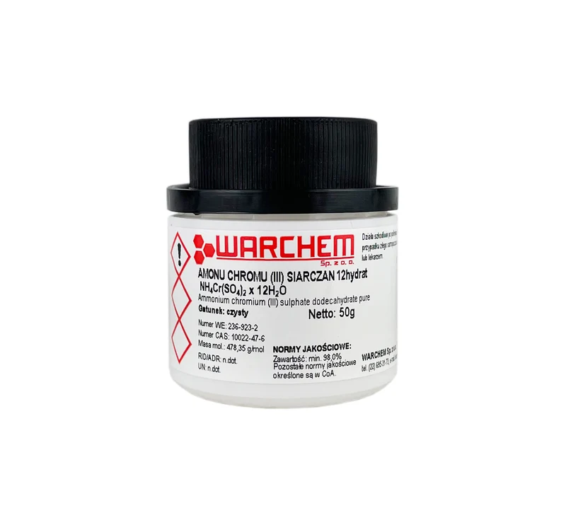 CHROMIUM (III) AMONIUM SULPHATE 12hydrat - rein 50g WARCHEM