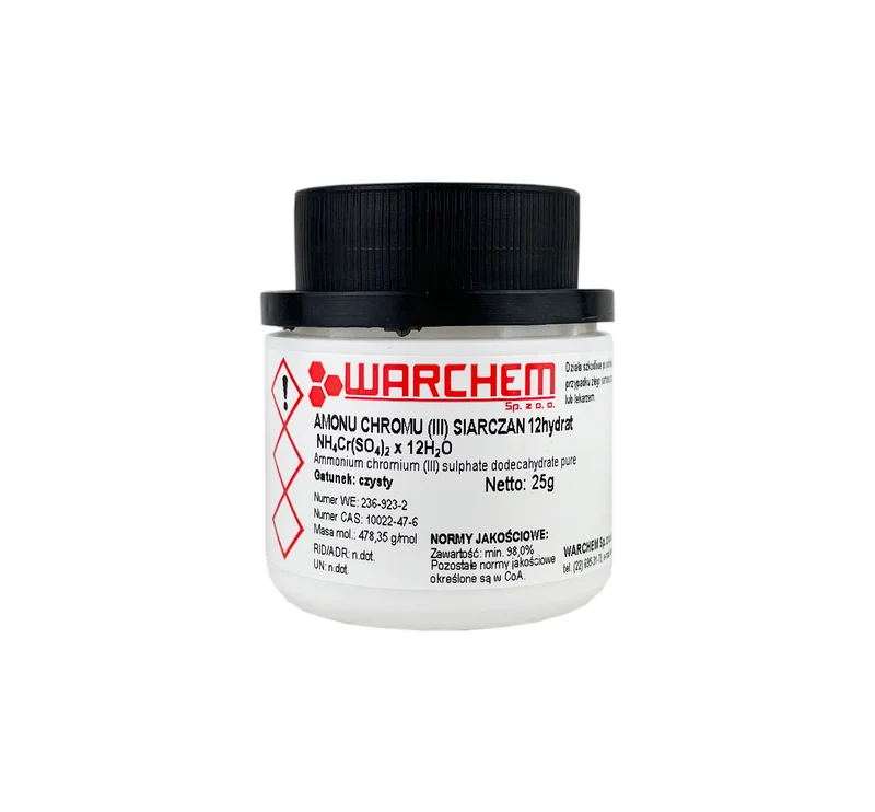 CHROMIUM (III) AMONIUM SULPHATE 12hydrat - rein 25g WARCHEM