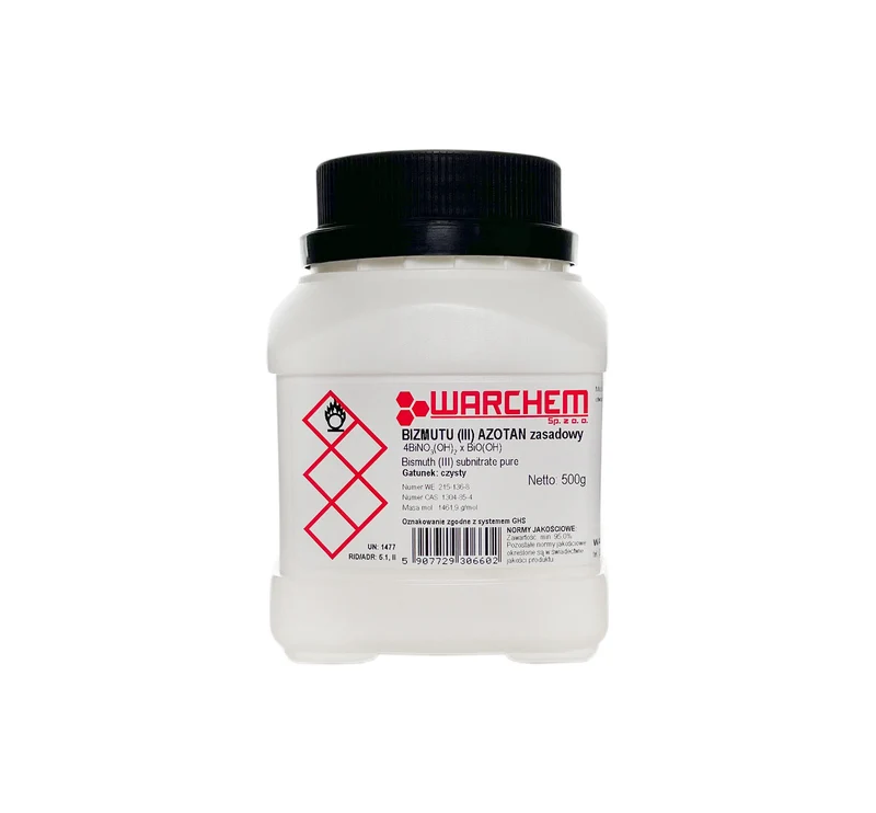 BIZMUTIUM(III)-NITRAT alkalisch - rein 500g WARCHEM
