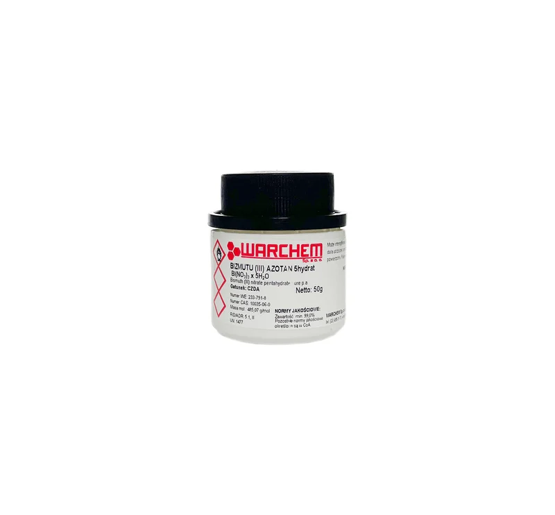BIZMUTIUM(III)-NITRAT 5-Hydrat - CZDA 50g WARCHEM
