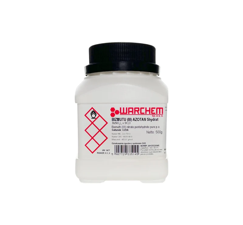 BIZMUTIUM(III)-NITRAT 5-Hydrat - CZDA 500g WARCHEM