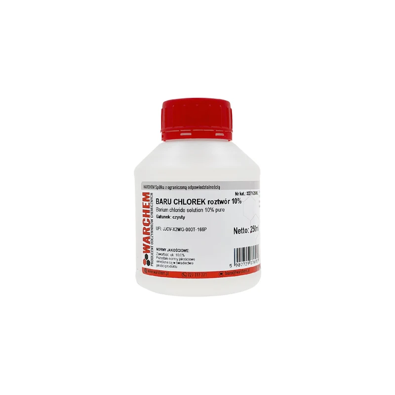 BARIUM CHLORIDE 10% Lösung - rein 250ml WARCHEM