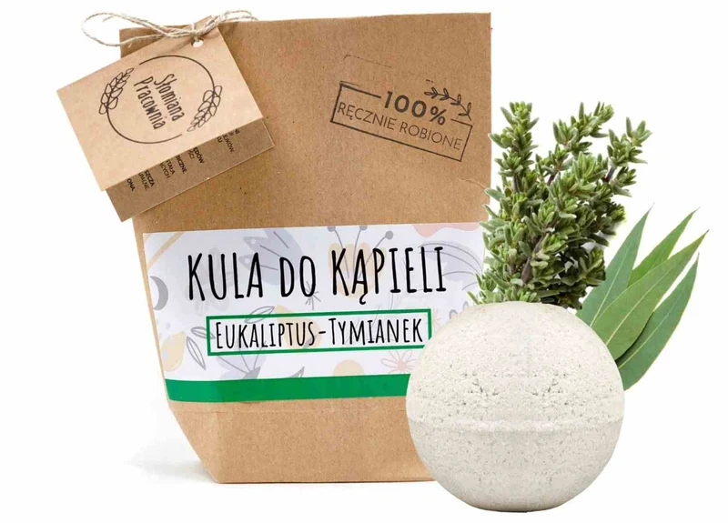 Strohwerkstatt Eukalyptus-Thymian Badekugel