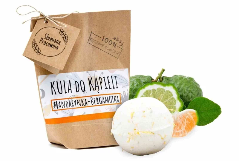 Strohwerkstatt Mandarine - Bergamotte Badekugel