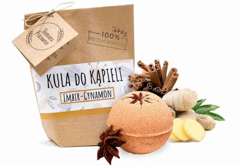 Atelier de paille Ginger - boule de bain à la cannelle