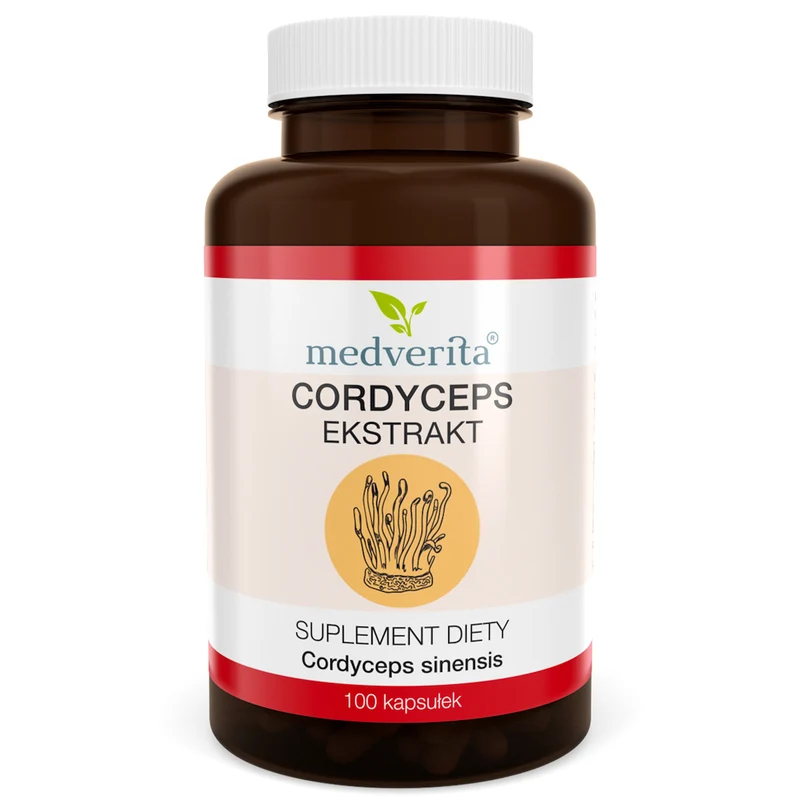 Medverita Cordyceps 500 mg Chinesisches Hornkraut 100 Kapseln