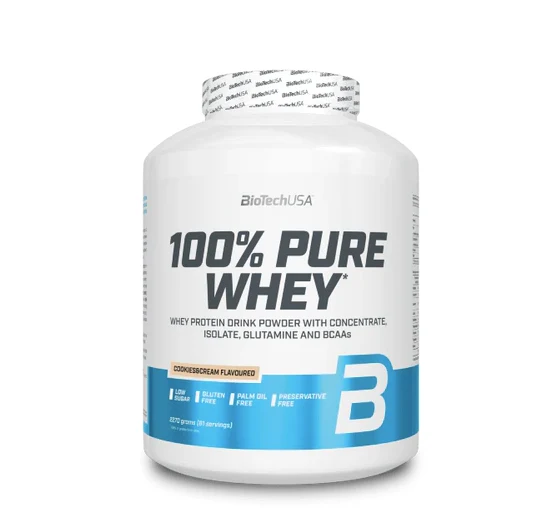 BioTech USA 100% reine Molke 2270g Keks- und Sahnegeschmack