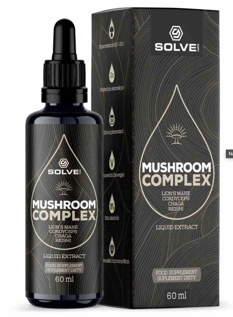 SolveLabs Mushroom Complex (4 Pilze) Tropfen 60 ml