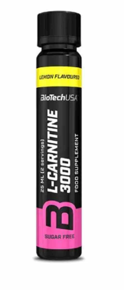 BioTech USA L-Carnitin Amp 3000mg 25ml Zitronengeschmack