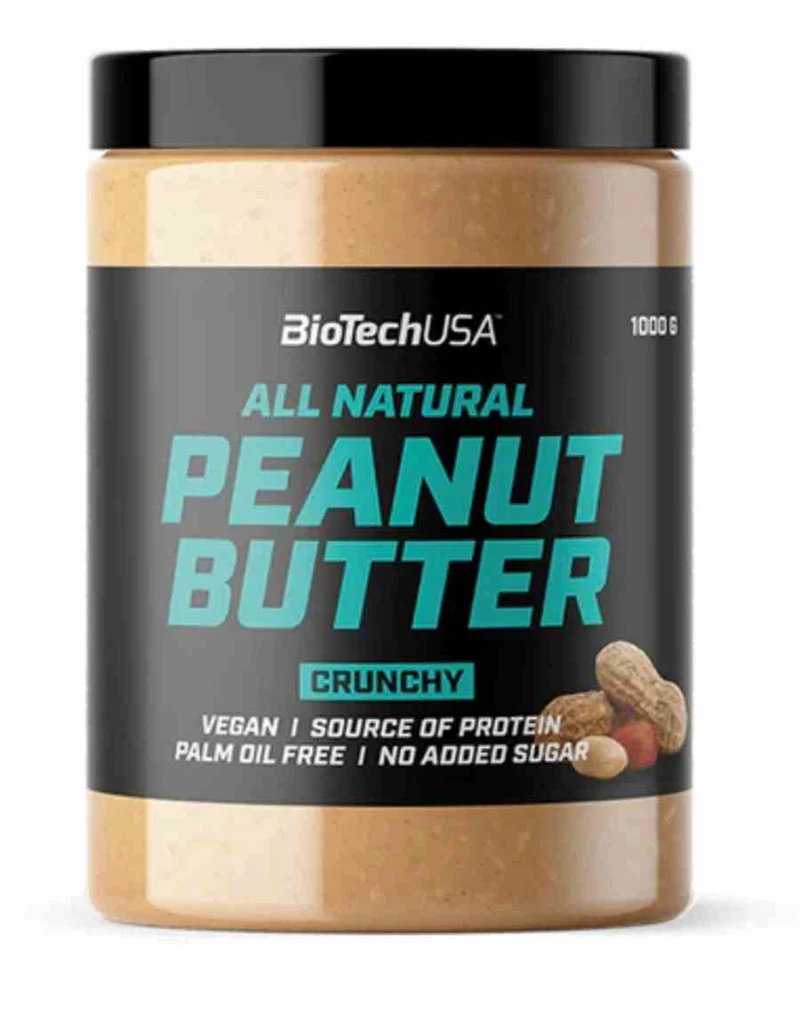 BioTech USA Erdnussbutter 1000g knusprig