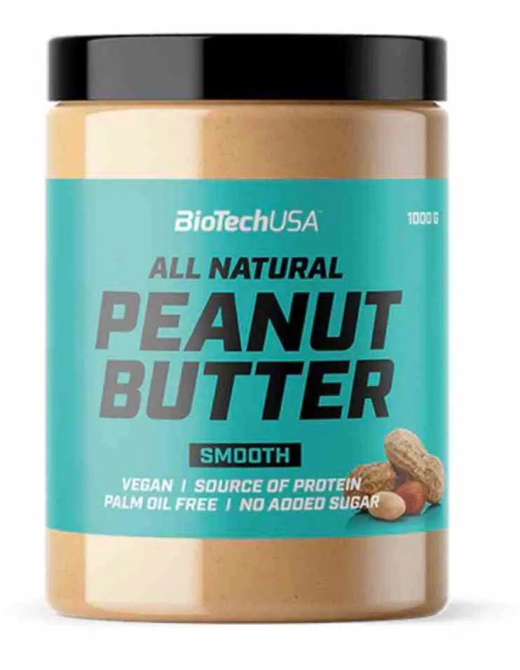 BioTech USA Erdnussbutter 1000g glatt