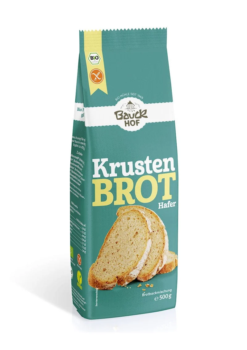 Préparation pour pain d'avoine sans gluten BIO 500 g - BAUCK HOF