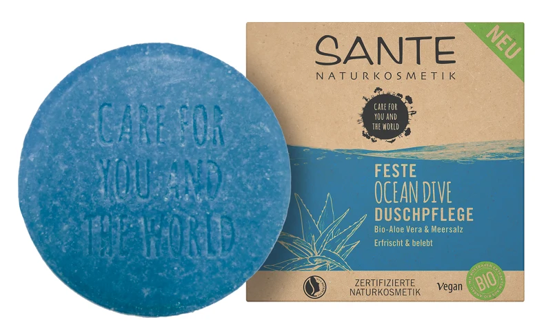 ALOES & SEA SALINE BODY SOAP OCEAN DIVE ECO 80 g - SANTE
