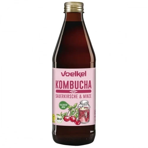 Kombucha cerise-menthe BIO 330 ml