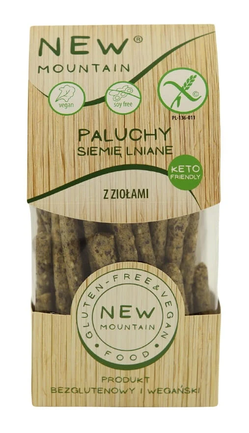 Fingerlings aux graines de lin et aux herbes sans gluten 200 g - NEW MOUNTAIN