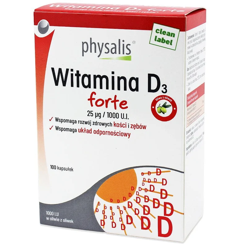 VITAMINE D3 FORTE 100 GÉLULES - PHYSALIS