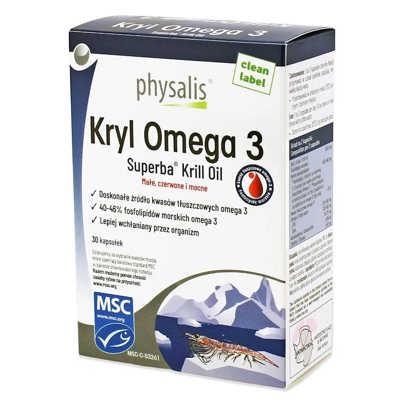 KRILL OMEGA 3 30 CAPSULES - PHYSALIS
