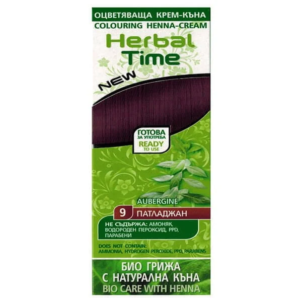 Herbal Time Natürliches Henna Aubergine 75 ml