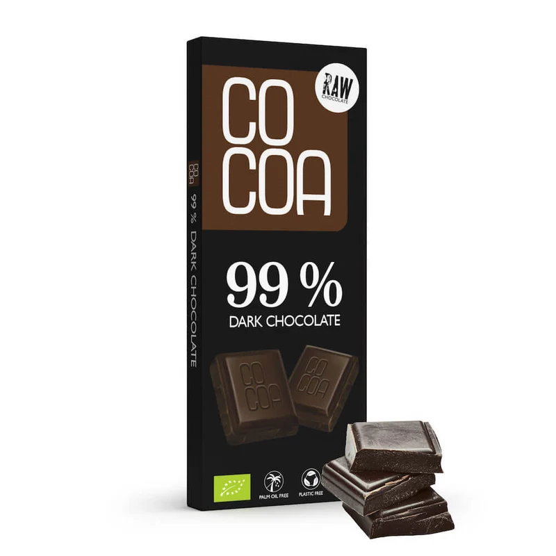 DUNKELSCHOKOLADE 99 % BIO 40 g - KAKA