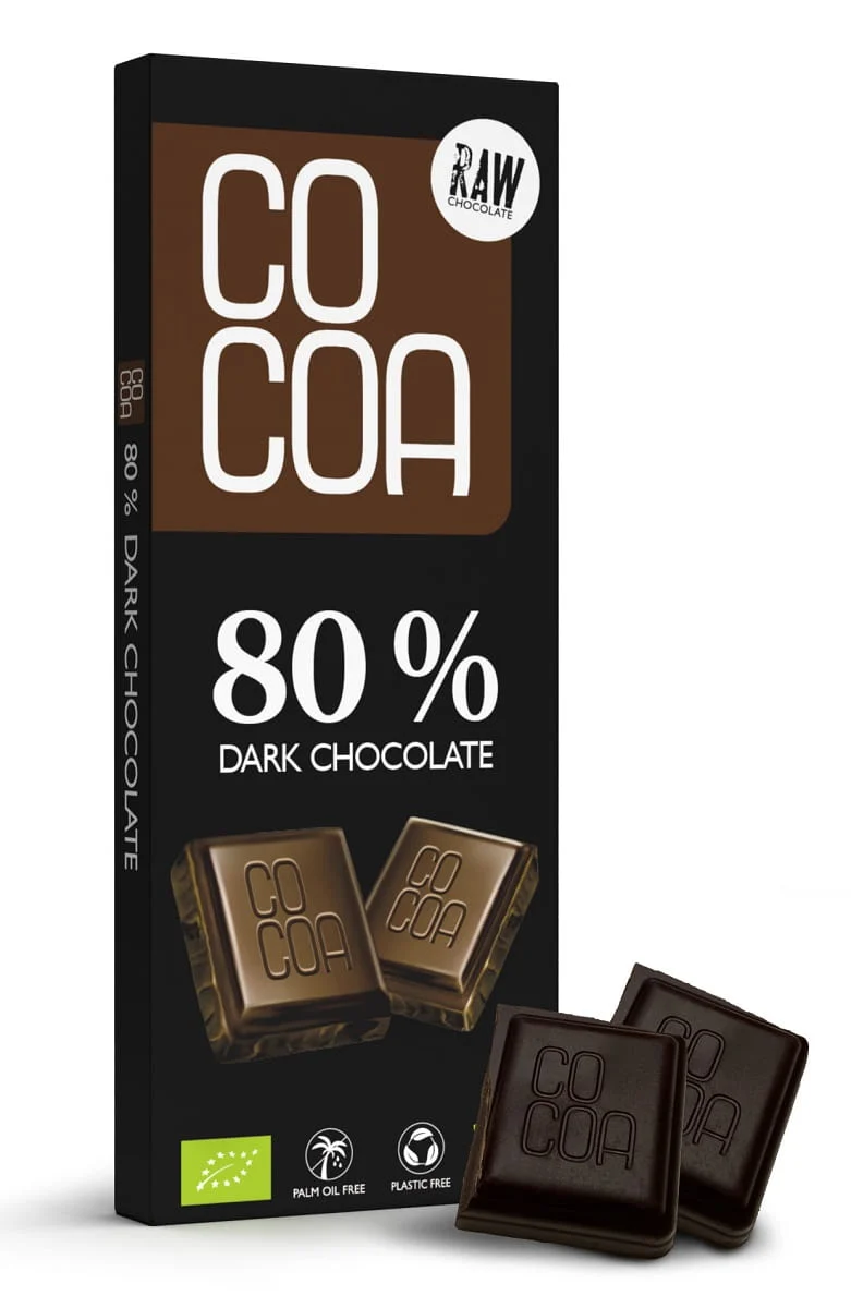 DUNKELSCHOKOLADE 80% BIO 40 g - KAKA