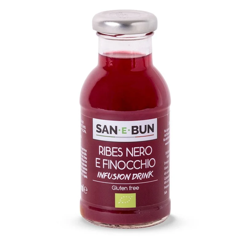 SAN E BUN sans sucre pomme - cassis - fenouil 200 ml - SAN E BUN