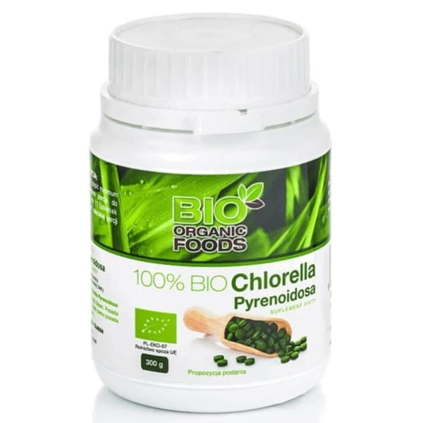 PYRENOIDOSA CHLORELLA BIO (250 mg) 1200 TABLEN - BIO ORGANIC FOODS