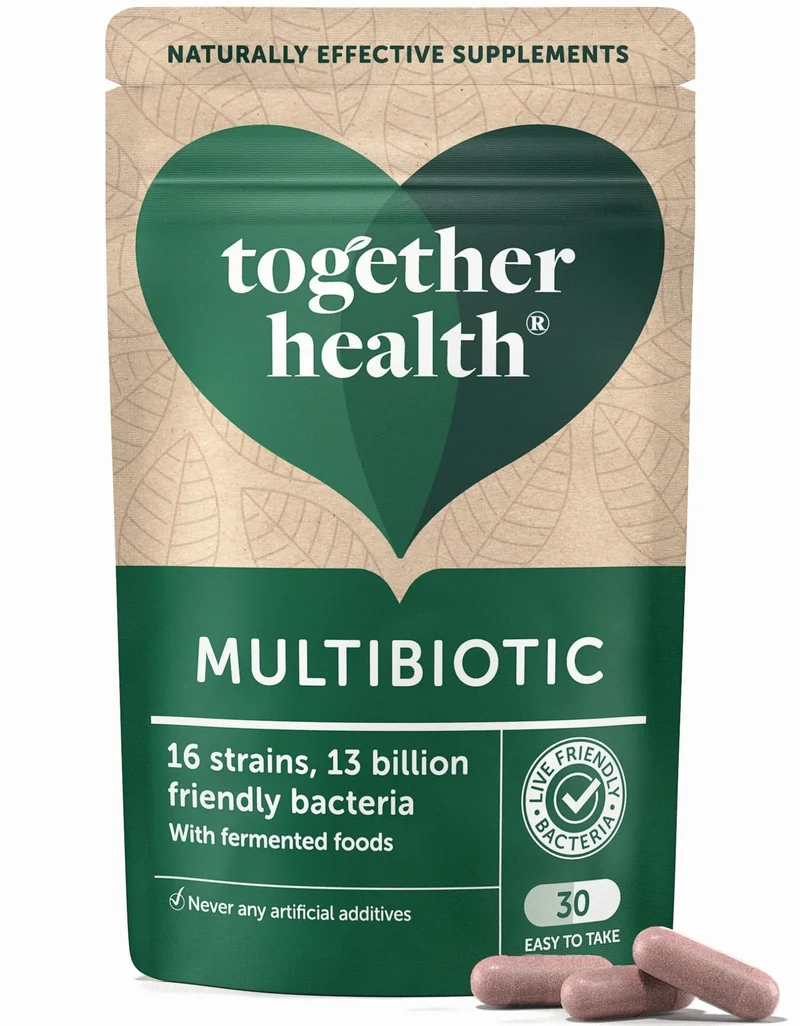 Multibiotikum - Bakterienstämme und fermentierte Lebensmittel (30 Kapseln) Zusammen
