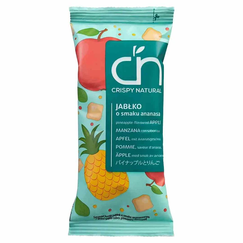 Crispy Natural Apple getrocknet mit Ananassaft 12 g gewürfelt