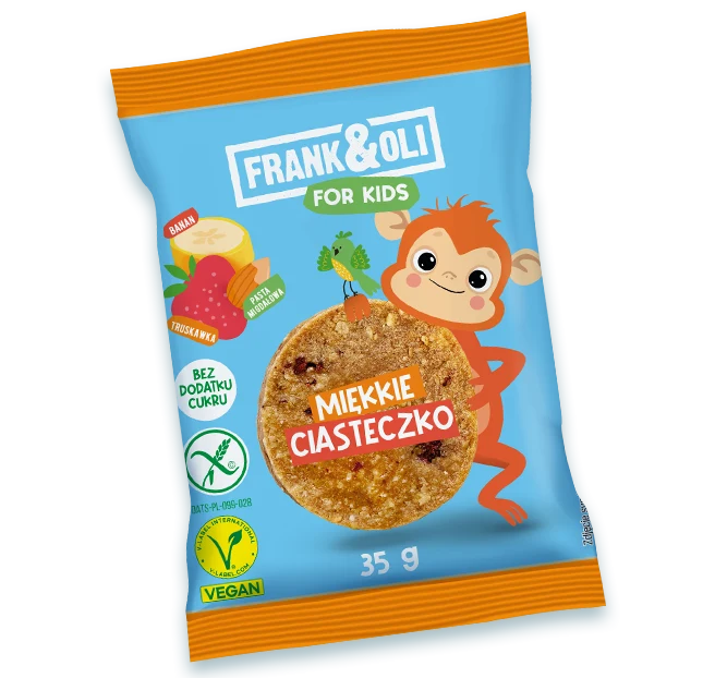 Frank&Oli For Kids Mandelpaste Keks+Banane+Erdbeere 35g