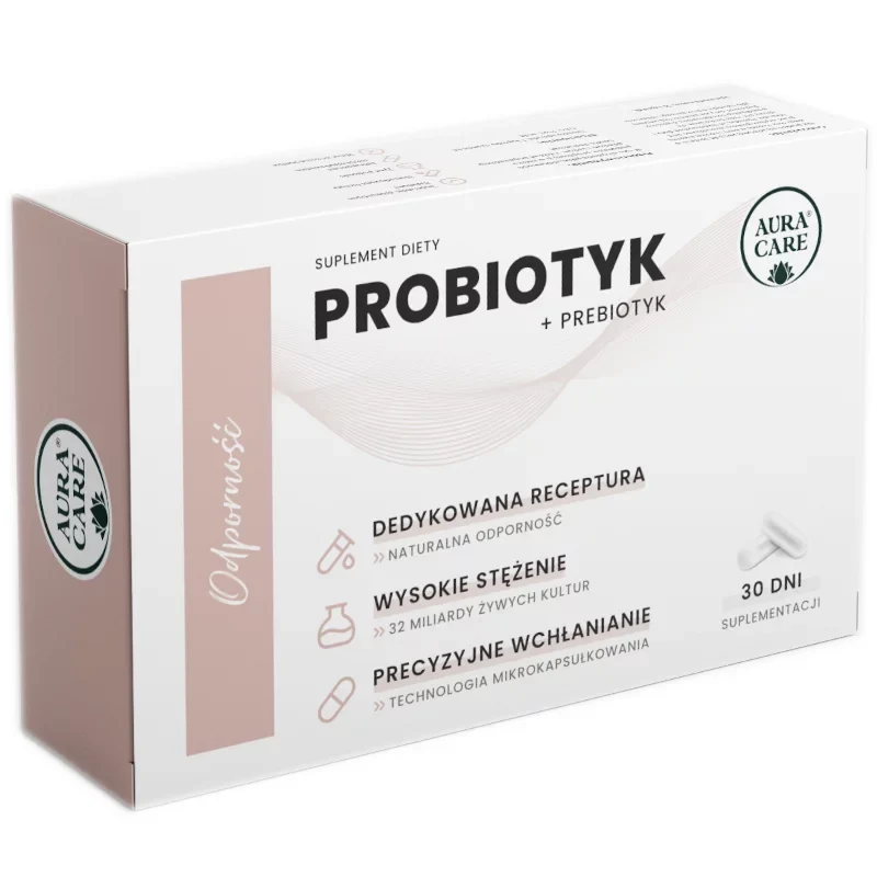 Aura Care Immunity Probiotic + Prebiotic 32 Milliarden CFU 30 Kapseln