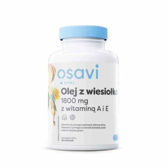 Osavi Nachtkerzenöl mit Vitaminen A und E 1800 mg 60 Weichkapseln