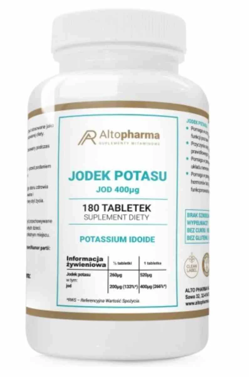 Altopharma Kaliumjodid 400 µg Vege 180 Tabletten