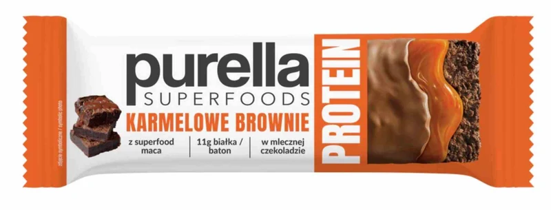 Purella Superfoods Protein-Riegel Karamell-Brownie 45g