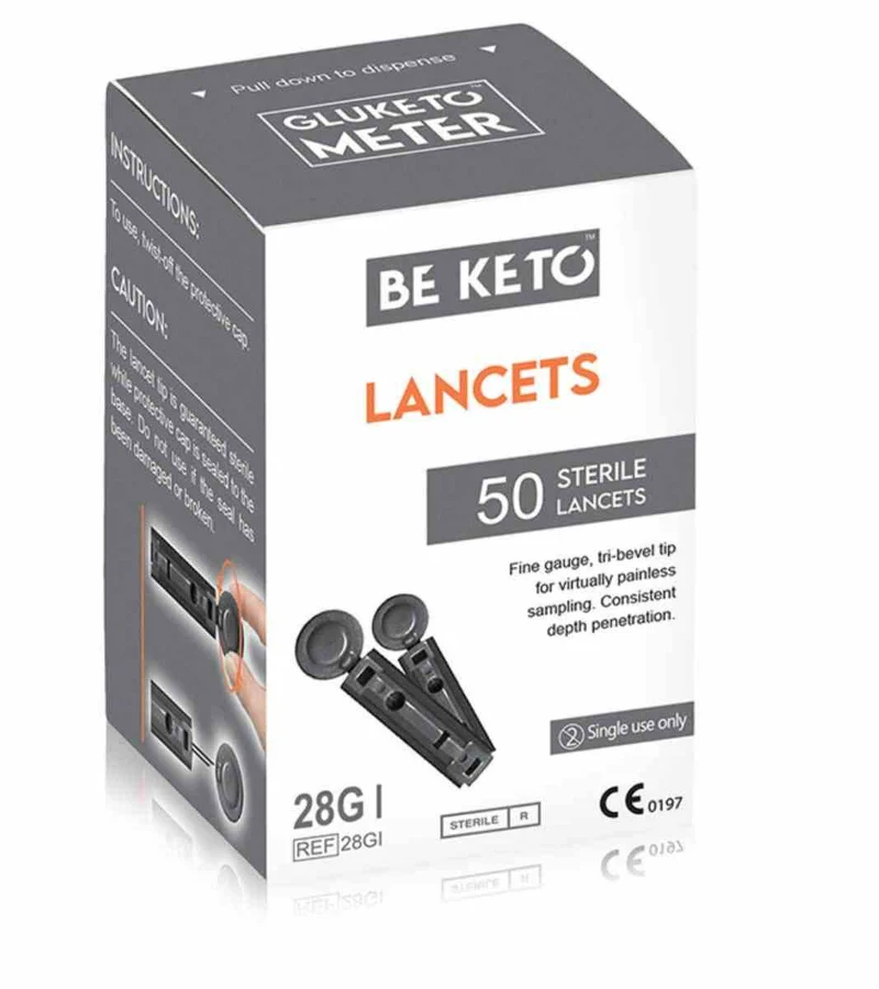 BeKeto GluKeto Meter sterile Lanzetten 50 Stück