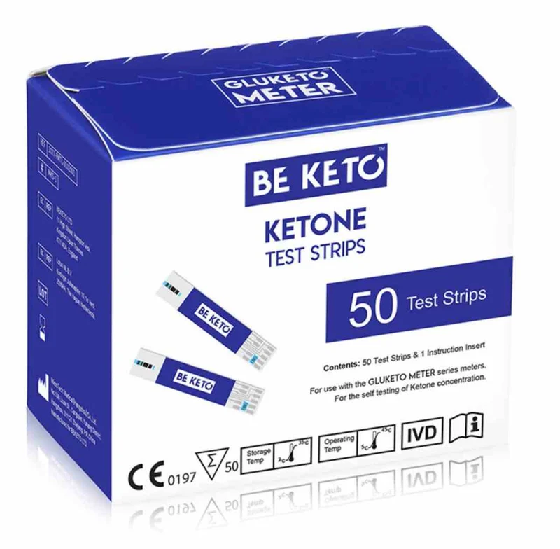 BeKeto GluKeto Meter Ketonteststreifen 50 Einheiten
