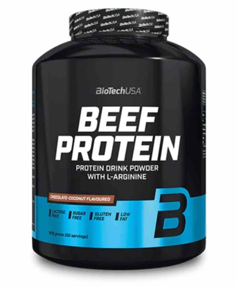 BioTech USA Rindfleischprotein 1816g mit Schokoladen- und Kokosnussgeschmack